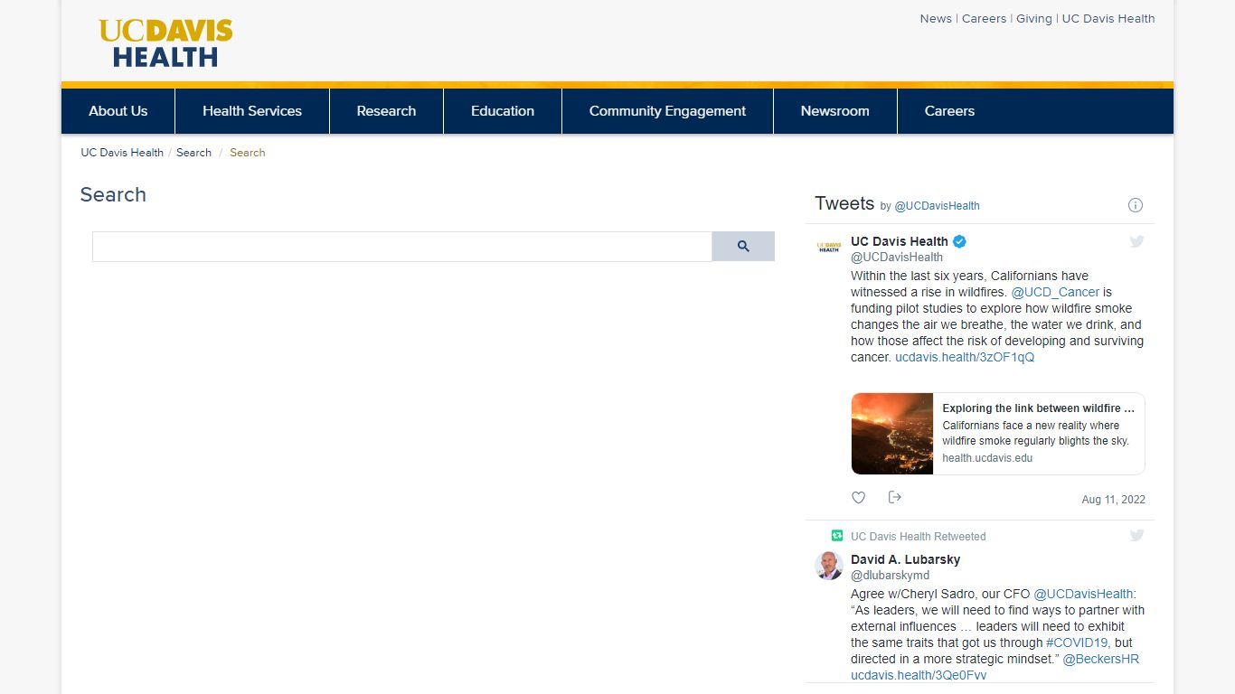UC Davis Health Search
